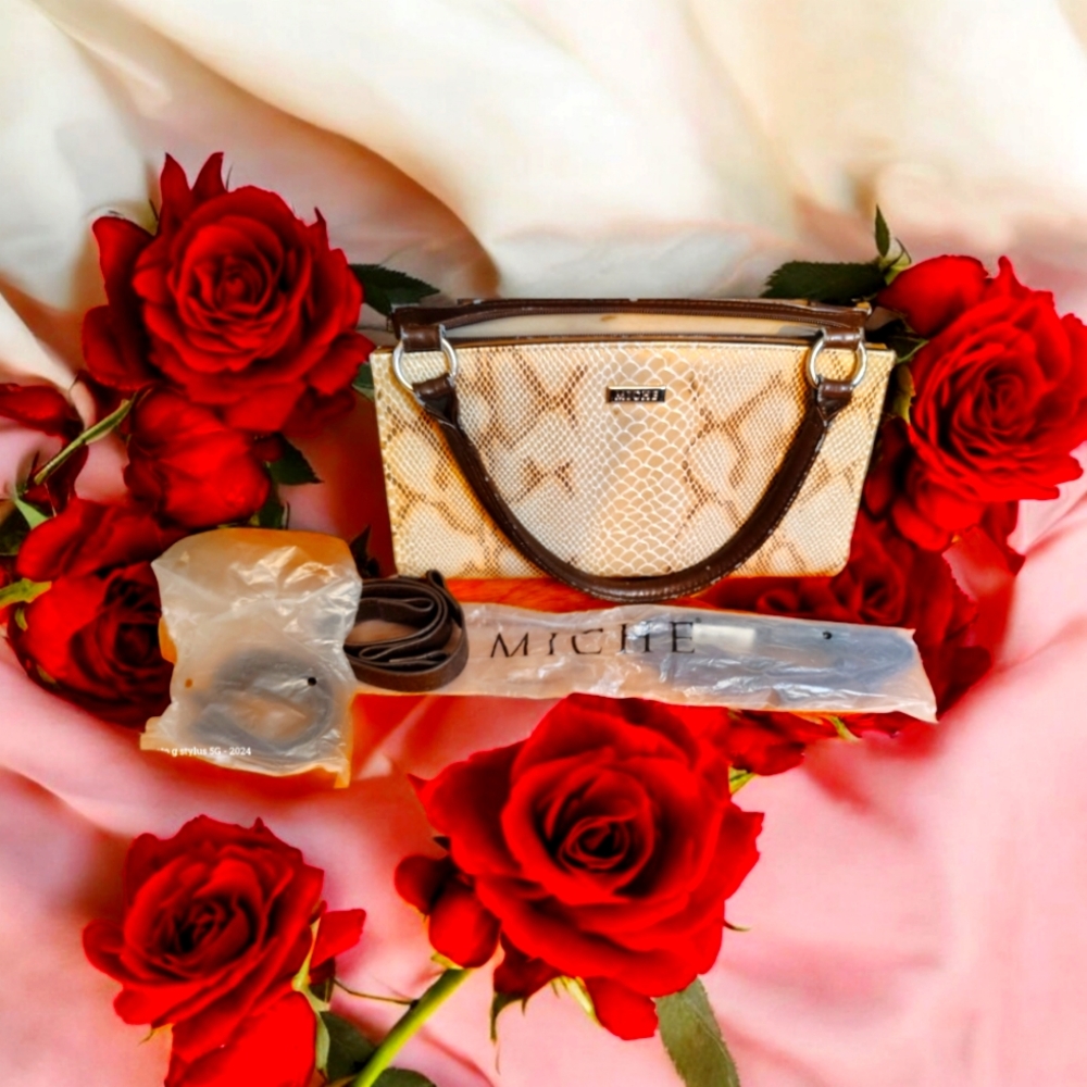 Miche Cream and Brown Women's Bag